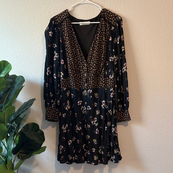 Boho button up long sleeve dress 14/16 - Picture 1 of 7